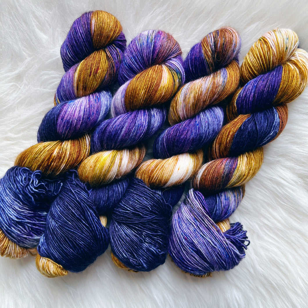 Merino Single Sock - Violet, Tairn & Andarna