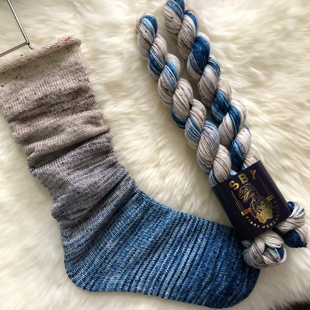 Deconstructed Fade Sock - Clouds in Your Coffee