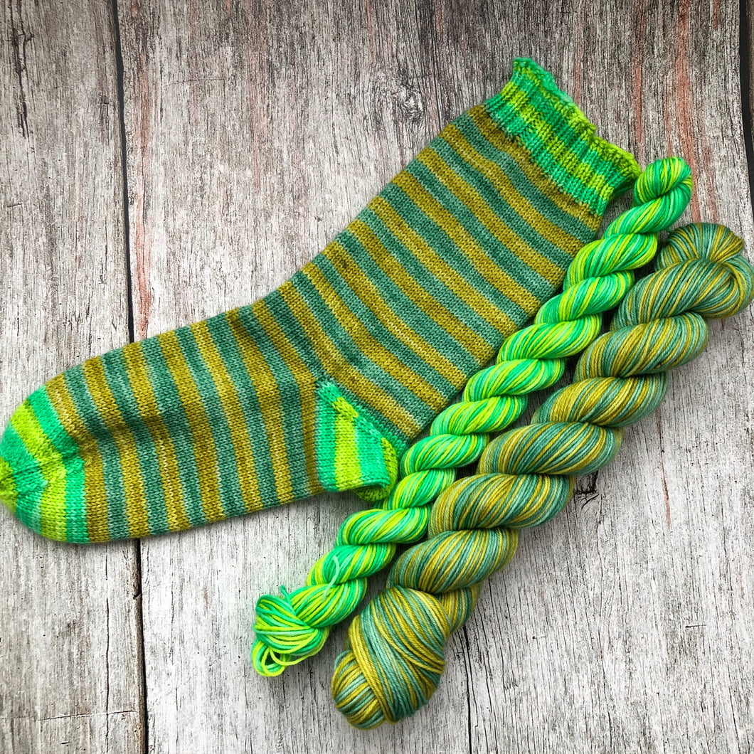 Sync Self-Striping Sock Sets w/ Striping Mini - No....No I Don't Have Enough Plants