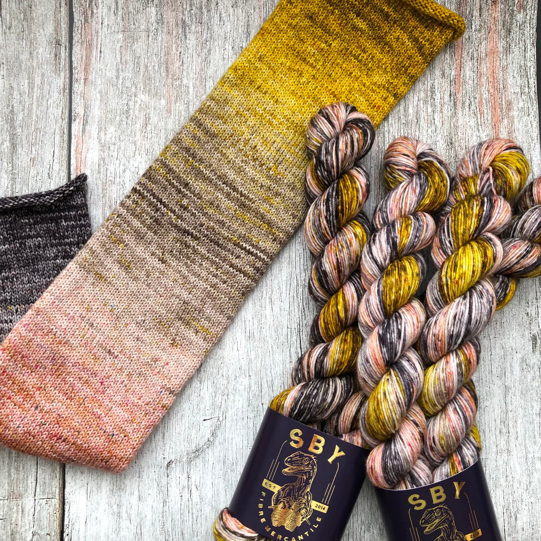 Deconstructed Fade Sock - Pour Myself a Cup of Ambition