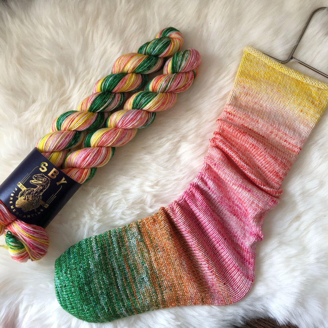 Deconstructed Fade Sock - Spring in Your Step