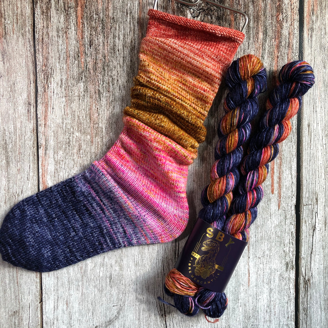 Deconstructed Fade Sock - Man Brings Back Dinosaur, Dinosaur Eats Man, Woman Inherits the Earth (Jurassic Park)