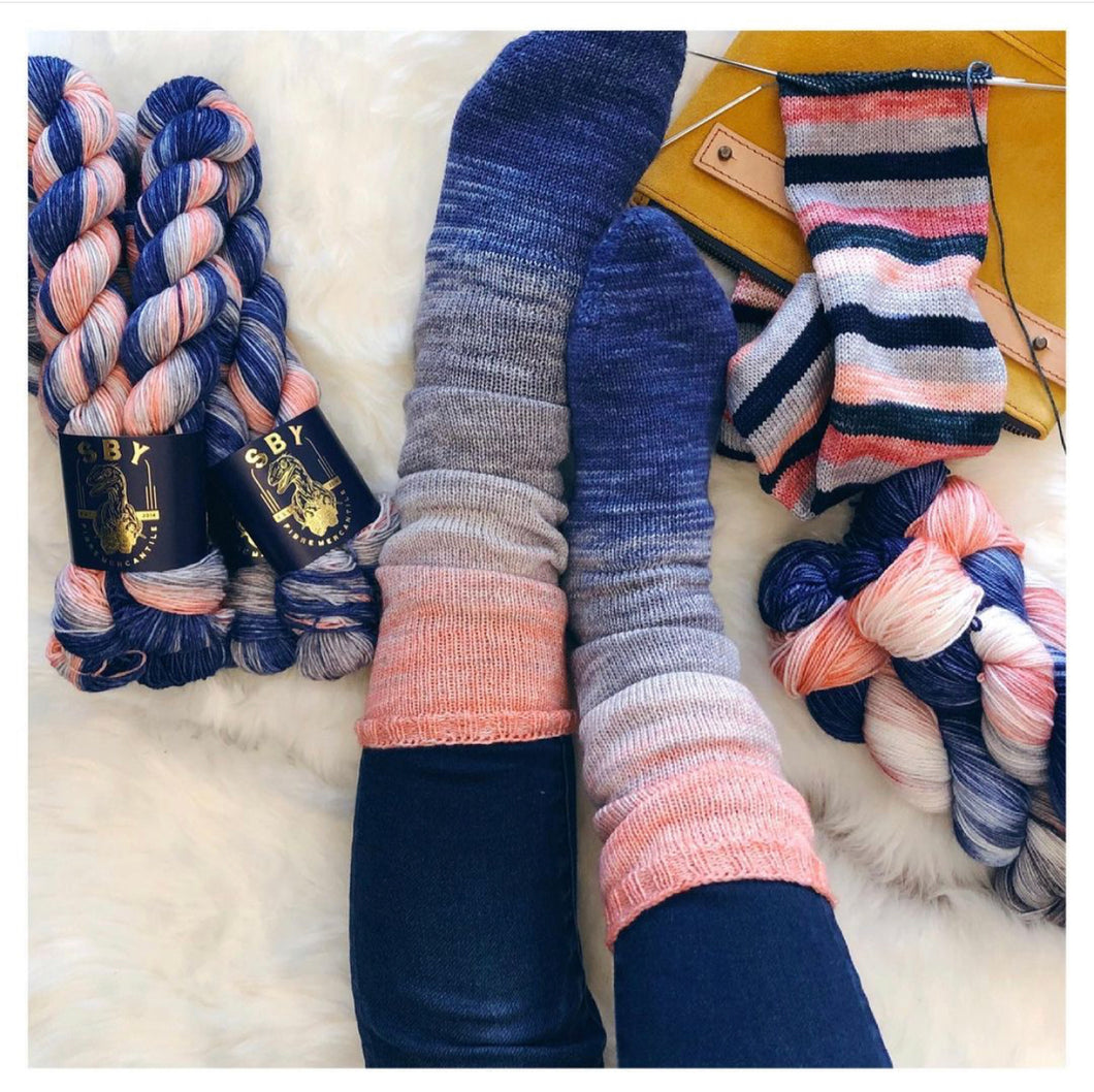 Deconstructed Fade Sock - Surf Camp