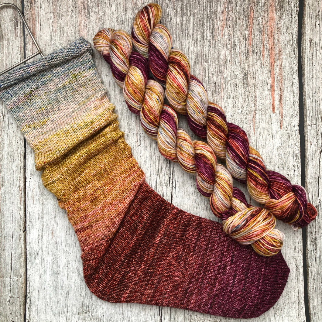 Deconstructed Fade Sock - St.Elmo's Fire