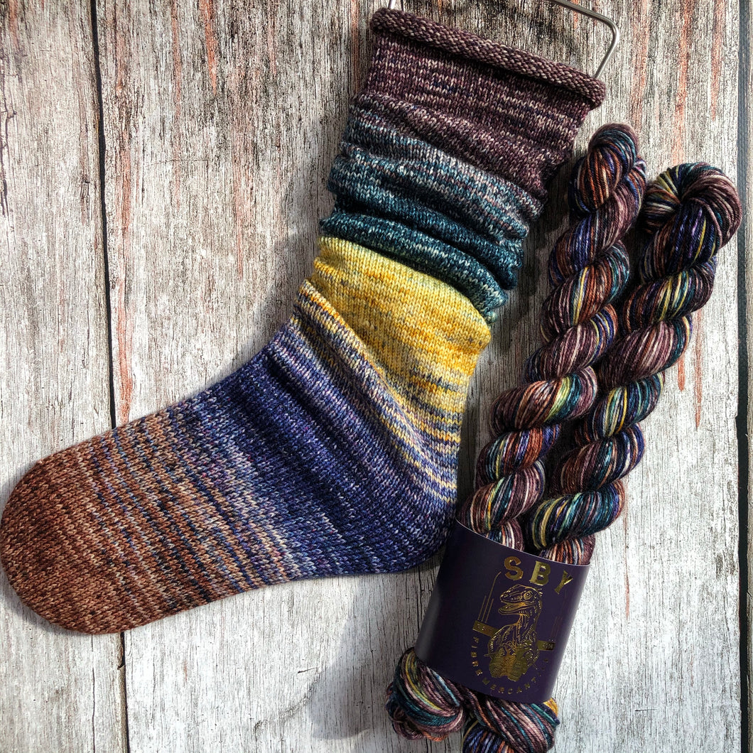 Deconstructed Fade Sock - Last March of the Ents