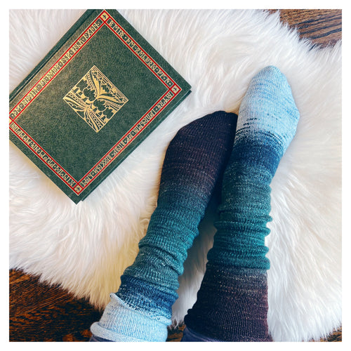 Deconstructed Fade Sock - Wandering in Lothlorien *NEW*