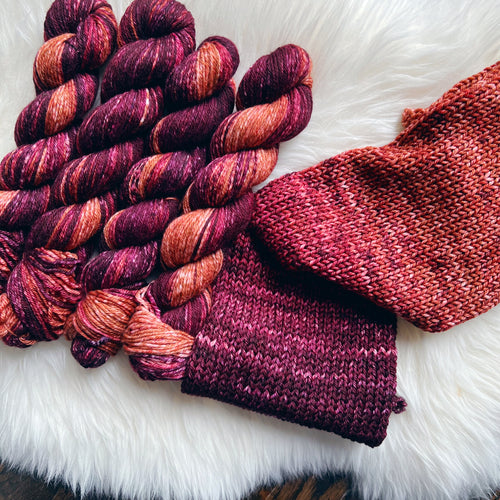 Deconstructed Fade Worsted - Don't Forget the Ash Because You See a Little Silk