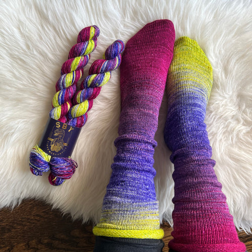 Deconstructed Fade Sock - Chaos Garden *NEW*