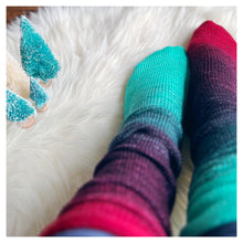 Deconstructed Fade Sock - Merry & Bright