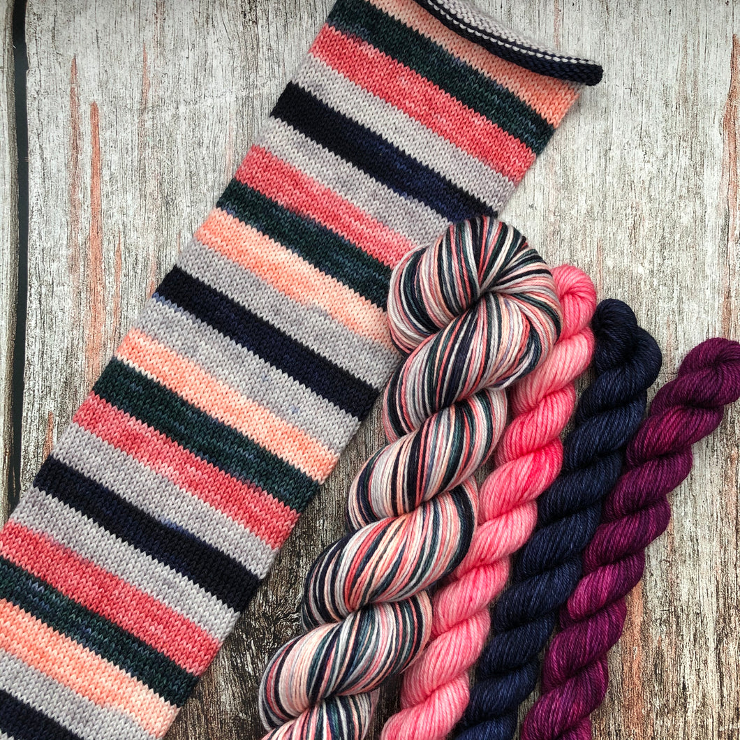 Sojourn Self-Striping Sock - Surf Camp