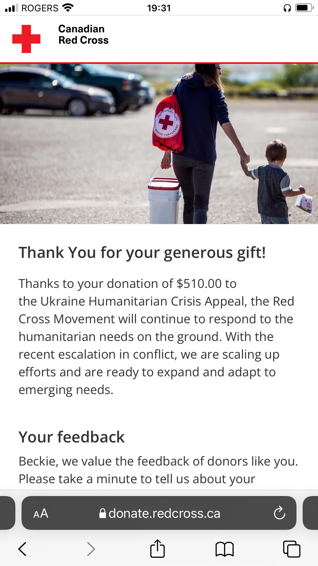 Mini ‘Yesterday’ For Ukraine Humanitarian Crisis Fund - Red Cross Canada