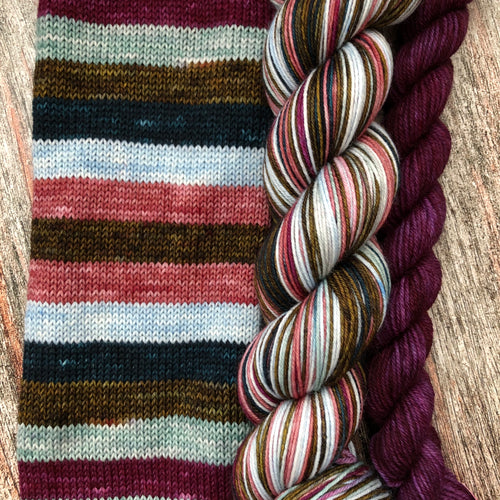 Sojourn Self-Striping Sock - Tomorrow is a New Day With No Mistakes in It