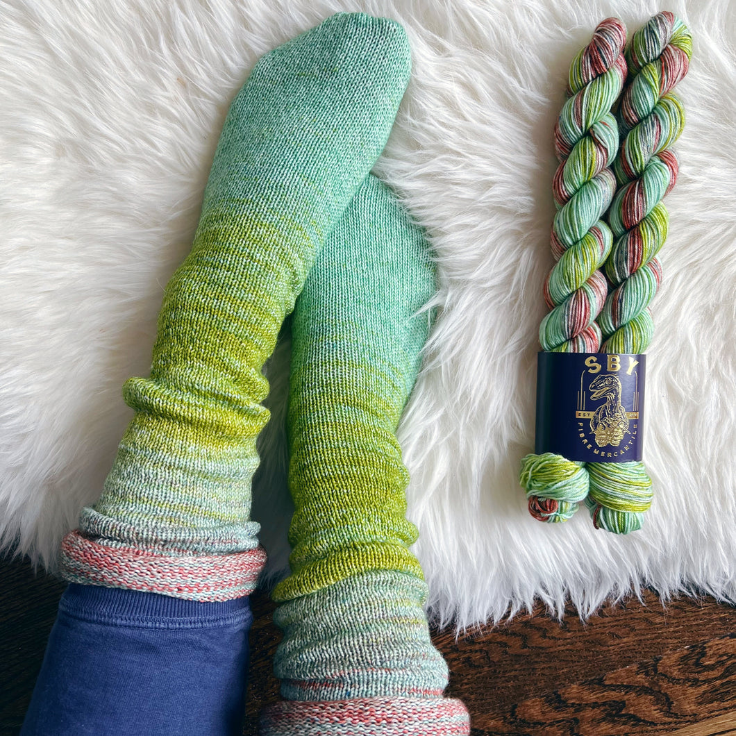 Deconstructed Fade Sock - Cocoa Beach – Shirley Brian Yarns